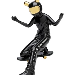 Deko & Geschenkartikel-KARE Design Deko Figur Skating Astronaut Schwarz 21Cm