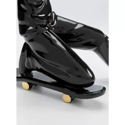 Deko & Geschenkartikel-KARE Design Deko Figur Skating Astronaut Schwarz 21Cm