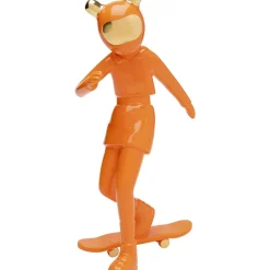 Deko & Geschenkartikel-KARE Design Deko Figur Skating Astronaut Orange 33Cm