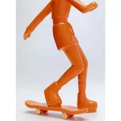 Deko & Geschenkartikel-KARE Design Deko Figur Skating Astronaut Orange 33Cm