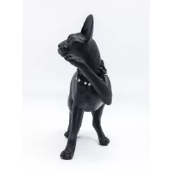 Deko & Geschenkartikel-KARE Design Deko Figur Standing Cat Audrey Schwarz 29Cm