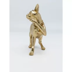 Deko & Geschenkartikel-KARE Design Deko Figur Standing Cat Audrey Gold 29Cm