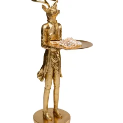 Deko & Geschenkartikel-KARE Design Deko Figur Standing Waiter Deer 63Cm