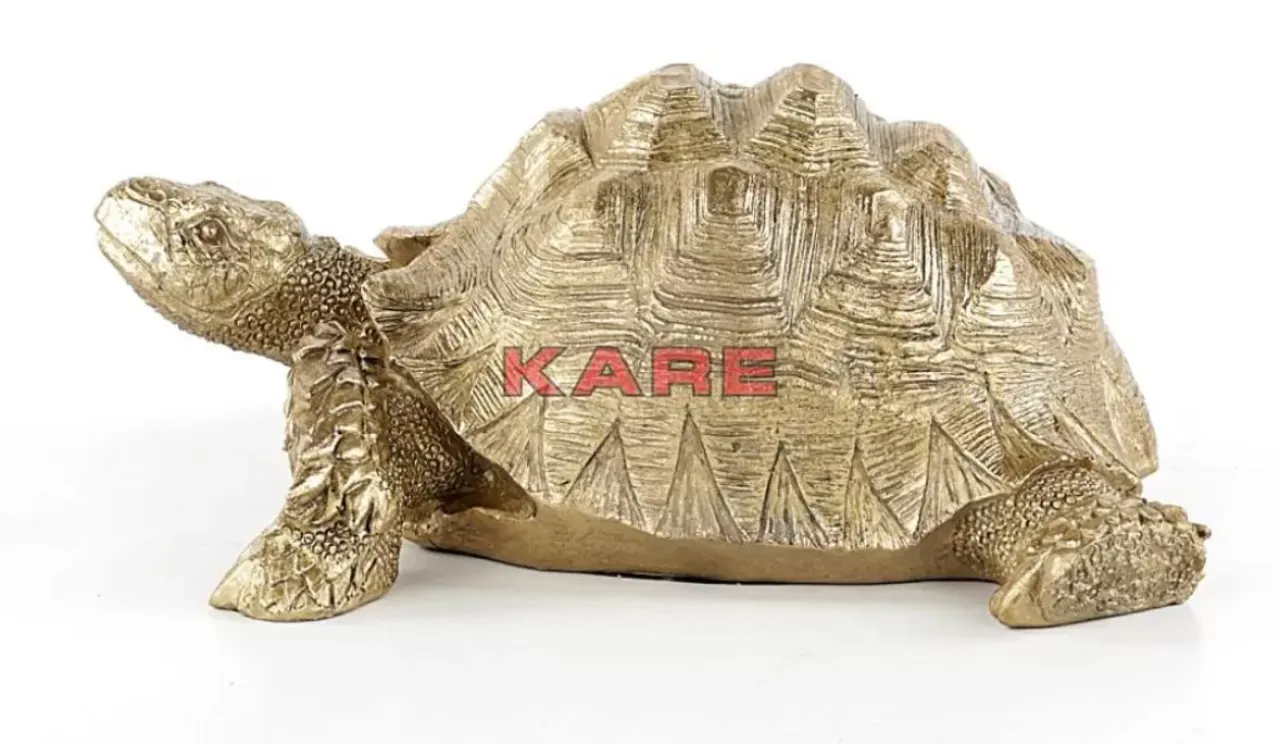 Deko & Geschenkartikel-KARE Design Deko Figur Turtle Gold Klein