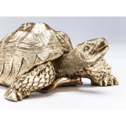 Deko & Geschenkartikel-KARE Design Deko Figur Turtle Gold Klein