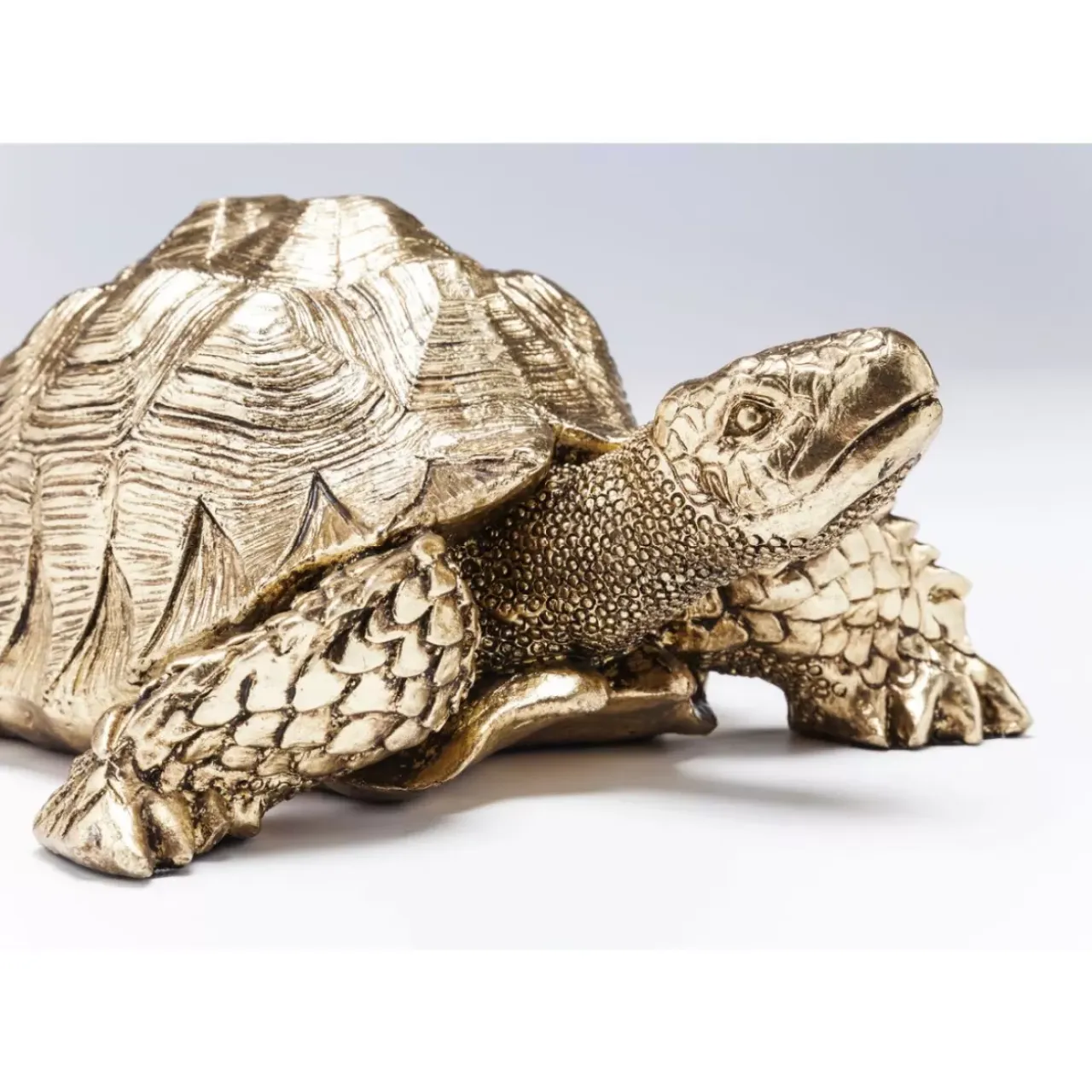 Deko & Geschenkartikel-KARE Design Deko Figur Turtle Gold Klein
