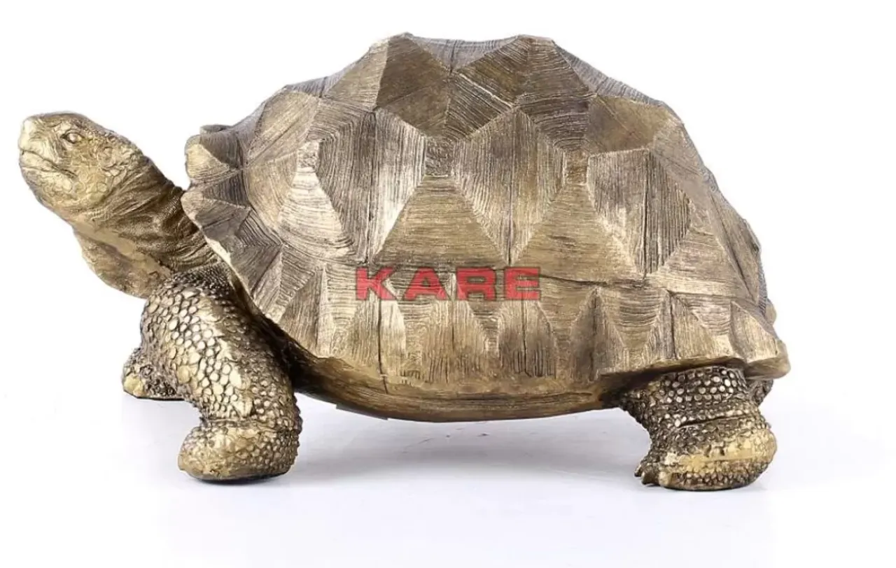 Deko & Geschenkartikel-KARE Design Deko Figur Turtle Gold Medium