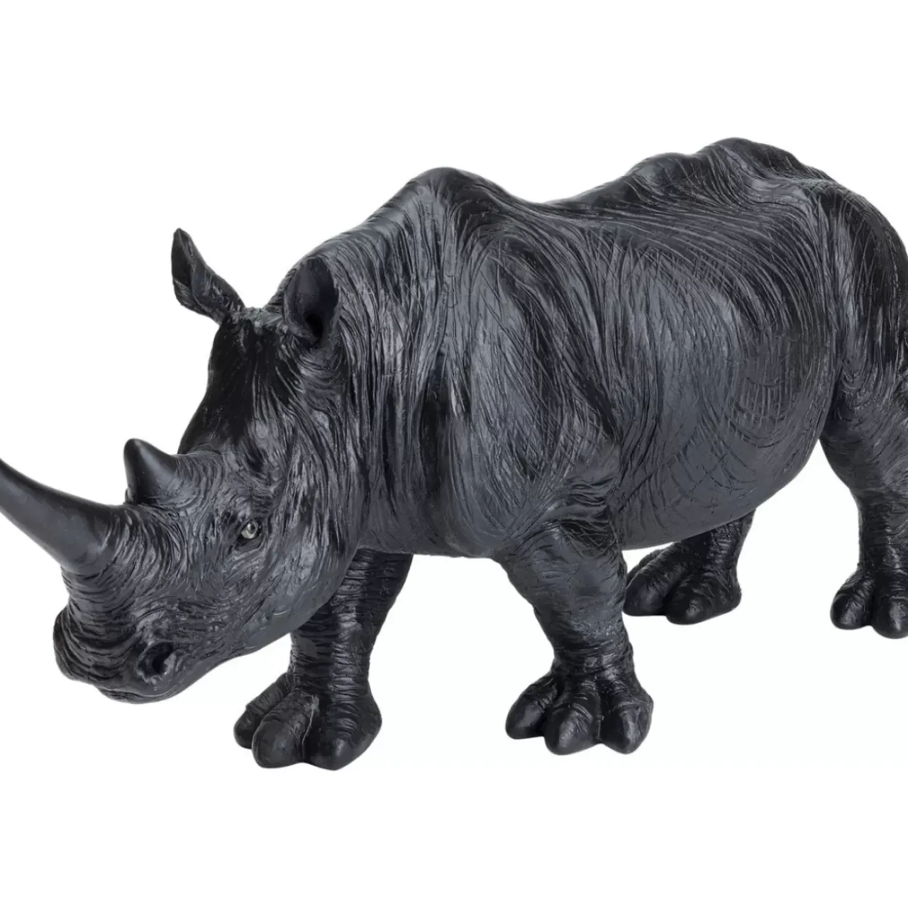 Deko & Geschenkartikel-KARE Design Deko Figur Walking Rhino Schwarz