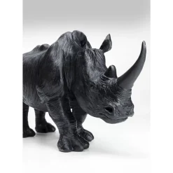 Deko & Geschenkartikel-KARE Design Deko Figur Walking Rhino Schwarz