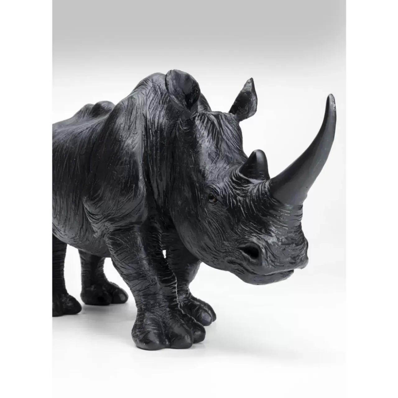 Deko & Geschenkartikel-KARE Design Deko Figur Walking Rhino Schwarz