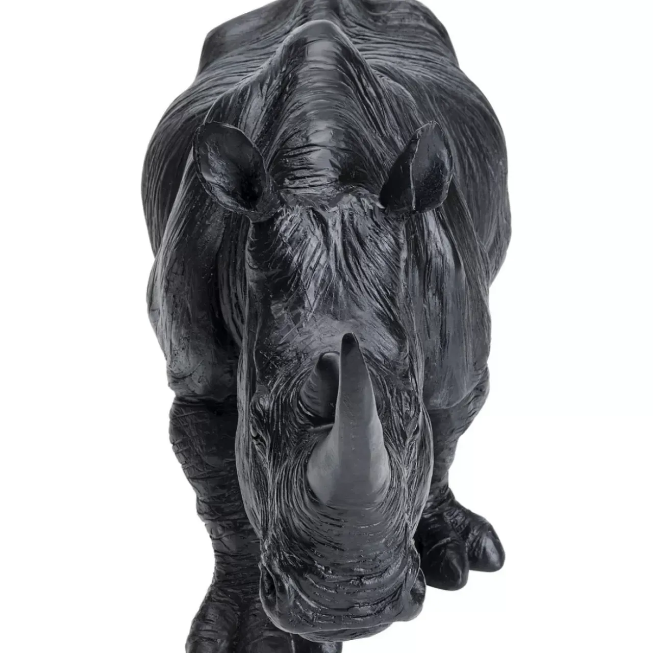 Deko & Geschenkartikel-KARE Design Deko Figur Walking Rhino Schwarz