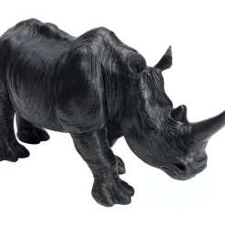 Deko & Geschenkartikel-KARE Design Deko Figur Walking Rhino Schwarz