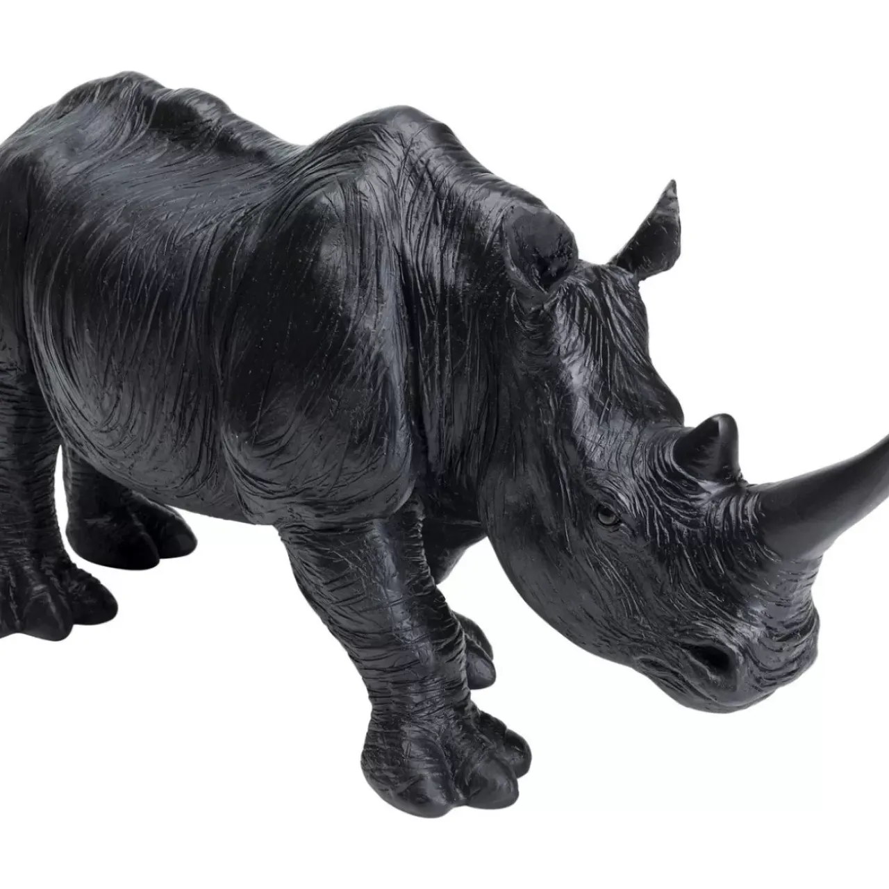 Deko & Geschenkartikel-KARE Design Deko Figur Walking Rhino Schwarz