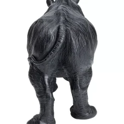 Deko & Geschenkartikel-KARE Design Deko Figur Walking Rhino Schwarz