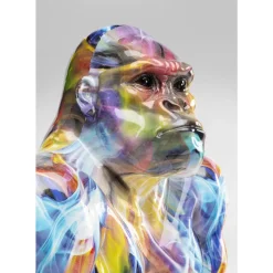 Deko & Geschenkartikel-KARE Design Deko Figur Watching Gorilla Bunt