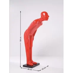 Deko & Geschenkartikel-KARE Design Deko Figur Welcome Guests Red Xl