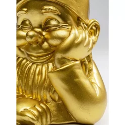 Deko & Geschenkartikel-KARE Design Deko Figur Zwerg Gold 21Cm