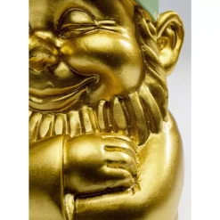 Deko & Geschenkartikel-KARE Design Deko Figur Zwerg Gold Grun 21Cm