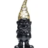 Deko & Geschenkartikel-KARE Design Deko Figur Zwerg Standing Schwarz Gold 61Cm