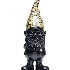 Deko & Geschenkartikel-KARE Design Deko Figur Zwerg Standing Schwarz Gold 61Cm
