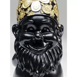 Deko & Geschenkartikel-KARE Design Deko Figur Zwerg Standing Schwarz Gold 61Cm
