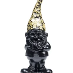 Deko & Geschenkartikel-KARE Design Deko Figur Zwerg Standing Schwarz Gold 46Cm
