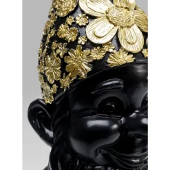 Deko & Geschenkartikel-KARE Design Deko Figur Zwerg Standing Schwarz Gold 30Cm