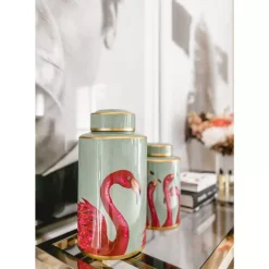 Deko & Geschenkartikel-KARE Design Deko Gefas Flamingos 29Cm