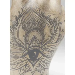 Deko & Geschenkartikel-KARE Design Deko Hand Victory Tattoo Eye 36Cm