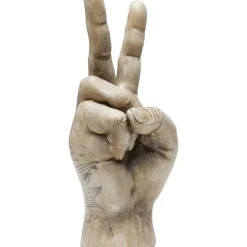 Deko & Geschenkartikel-KARE Design Deko Hand Victory Tattoo Eye 36Cm