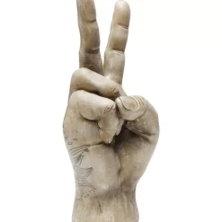 Deko & Geschenkartikel-KARE Design Deko Hand Victory Tattoo Eye 36Cm