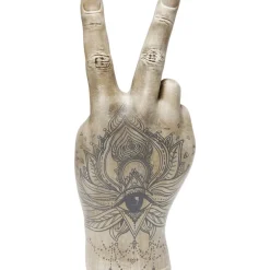 Deko & Geschenkartikel-KARE Design Deko Hand Victory Tattoo Eye 36Cm