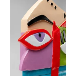 Deko & Geschenkartikel-KARE Design Deko Objekt Abstract Face Multicolour 52Cm