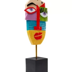 Deko & Geschenkartikel-KARE Design Deko Objekt Abstract Face Multicolour 52Cm