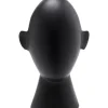 Deko & Geschenkartikel-KARE Design Deko Objekt Abstract Face Schwarz 34Cm