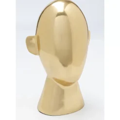 Deko & Geschenkartikel-KARE Design Deko Objekt Abstract Face Gold 28Cm