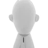 Deko & Geschenkartikel-KARE Design Deko Objekt Abstract Face Silber 22Cm