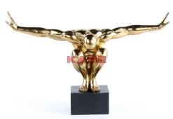 Deko & Geschenkartikel-KARE Design Deko Objekt Athlete Xl Gold