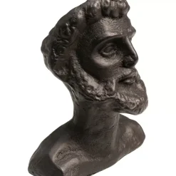 Deko & Geschenkartikel-KARE Design Deko Objekt Bearded Man Anthrazit 11Cm
