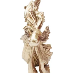 Deko & Geschenkartikel-KARE Design Deko Objekt Betta Fish Gold Klein