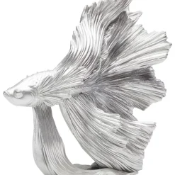 Deko & Geschenkartikel-KARE Design Deko Objekt Betta Fish Silber Klein