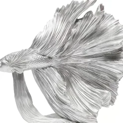 Deko & Geschenkartikel-KARE Design Deko Objekt Betta Fish Silber Klein