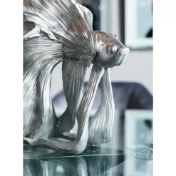 Deko & Geschenkartikel-KARE Design Deko Objekt Betta Fish Silber Klein