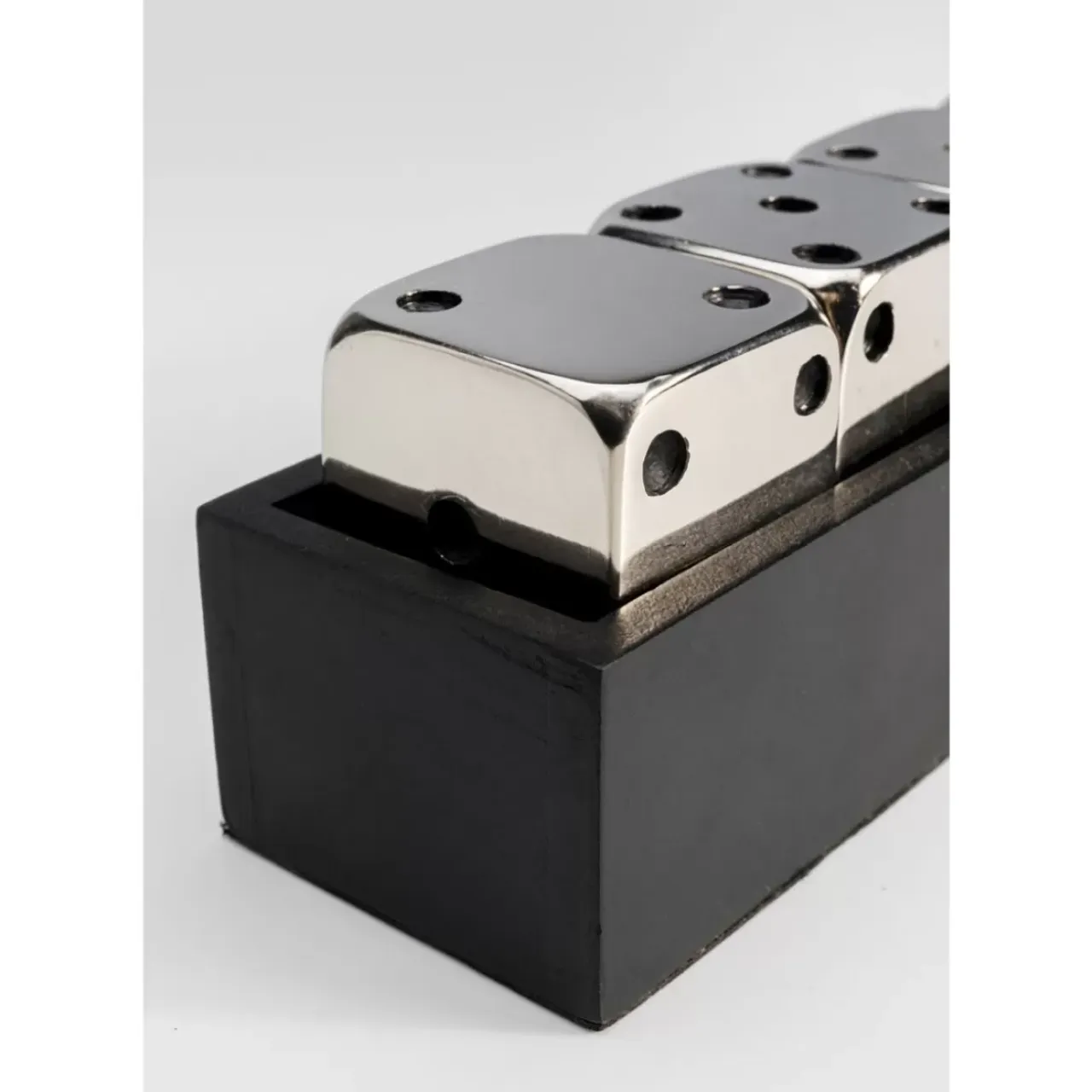 Sonstiges & Zubehör Accessoires-KARE Design Deko Objekt Dices Silber 20X6Cm