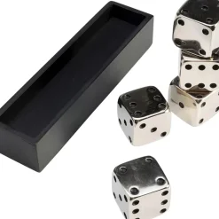 Sonstiges & Zubehör Accessoires-KARE Design Deko Objekt Dices Silber 20X6Cm