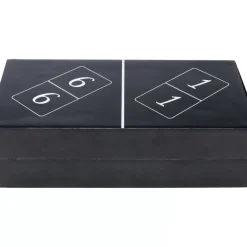 Sonstiges & Zubehör Accessoires-KARE Design Deko Objekt Domino Schwarz 24X7Cm