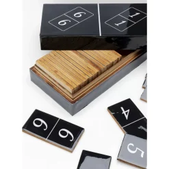 Sonstiges & Zubehör Accessoires-KARE Design Deko Objekt Domino Schwarz 24X7Cm