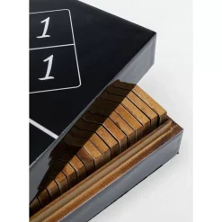 Sonstiges & Zubehör Accessoires-KARE Design Deko Objekt Domino Schwarz 24X7Cm