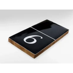 Sonstiges & Zubehör Accessoires-KARE Design Deko Objekt Domino Schwarz 24X7Cm
