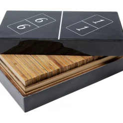 Sonstiges & Zubehör Accessoires-KARE Design Deko Objekt Domino Schwarz 24X7Cm